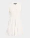 Paige Womens Fraise Sleeveless Cotton-blend Mini Dress White In White