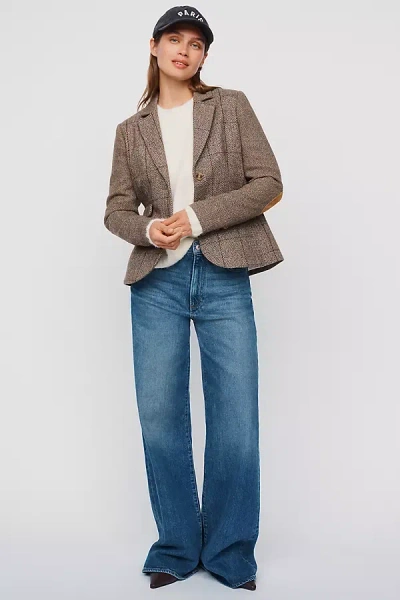Paige Frances 32" High-rise Flare Jeans In Blue
