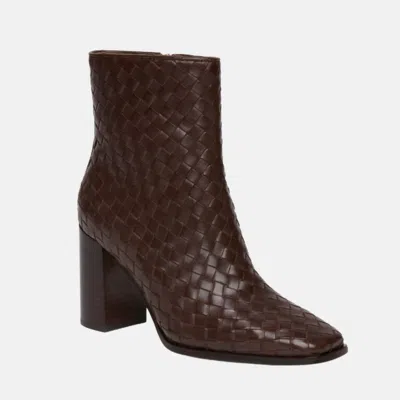 Paige Frances Boot In Chocolate Leather In Brown
