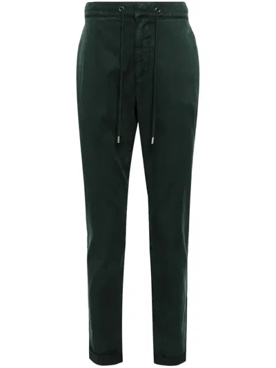 Paige Fraser Lyocell Tapered Trousers In Green