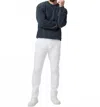 Paige Fraser Slim Pants In White In White