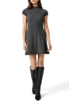 Paige Freya Wool Blend Sweater Minidress In Gray