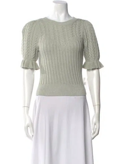 Pre-owned Paige Gamble Bateau Neckline Sweater W/ Tags In Green