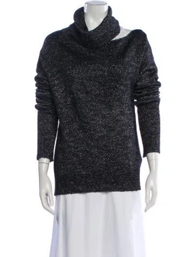 Pre-owned Paige Gamble Cowl Neck Sweater In Gray