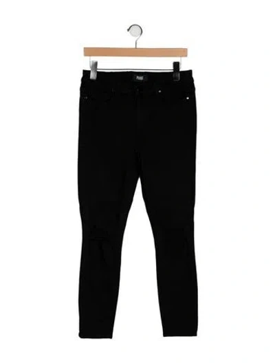 Pre-owned Paige Gamble Hoxton Skinny Leg Jeans In Black