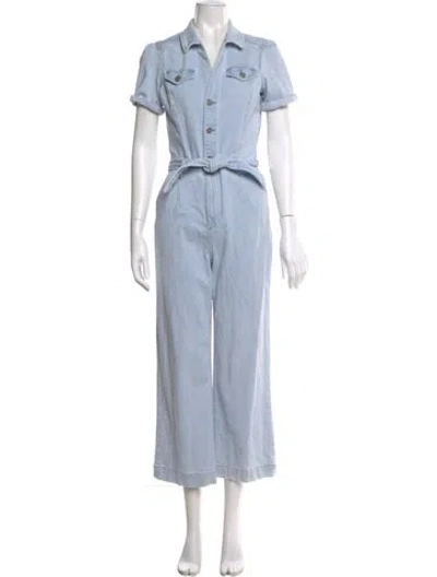 Pre-owned Paige Gamble Jumpsuit In Blue