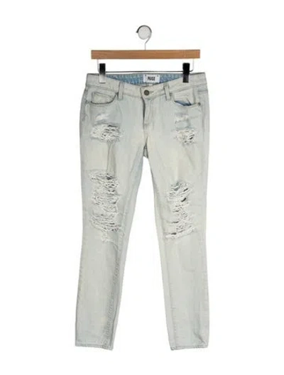 Pre-owned Paige Gamble Low-rise Skinny Leg Jeans In Green