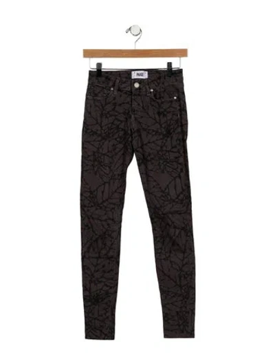 Pre-owned Paige Gamble Low-rise Skinny Leg Jeans In Multi