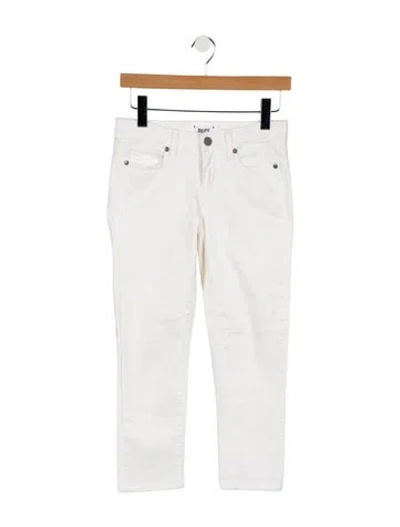 Pre-owned Paige Gamble Low-rise Skinny Leg Jeans In White