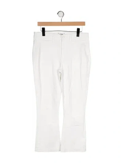 Pre-owned Paige Gamble Mid-rise Wide Leg Jeans In Neutral