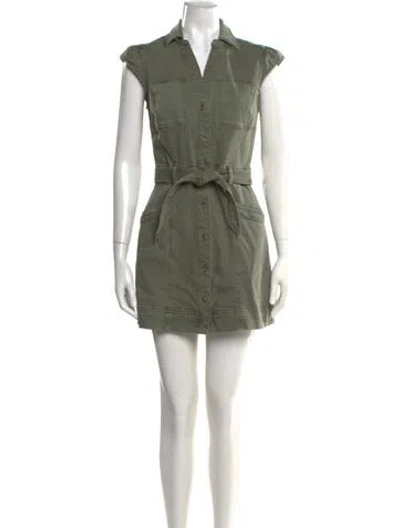 Pre-owned Paige Gamble Mini Dress In Green