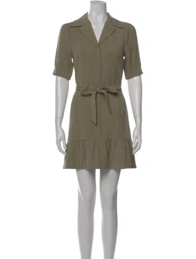 Pre-owned Paige Gamble Mini Dress In Green