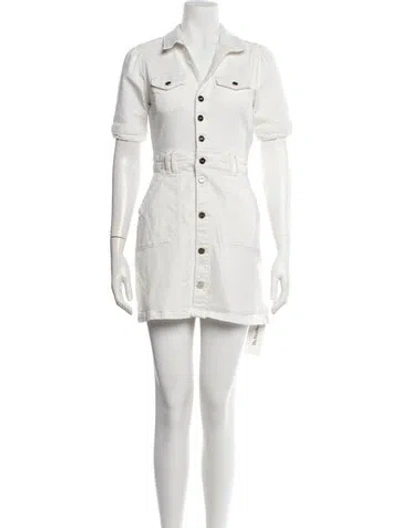 Pre-owned Paige Gamble Mini Dress In White