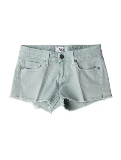 Pre-owned Paige Gamble Mini Shorts In Blue