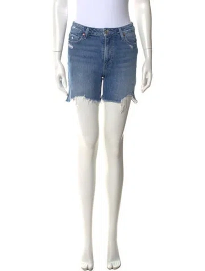 Pre-owned Paige Gamble Mini Shorts In Blue