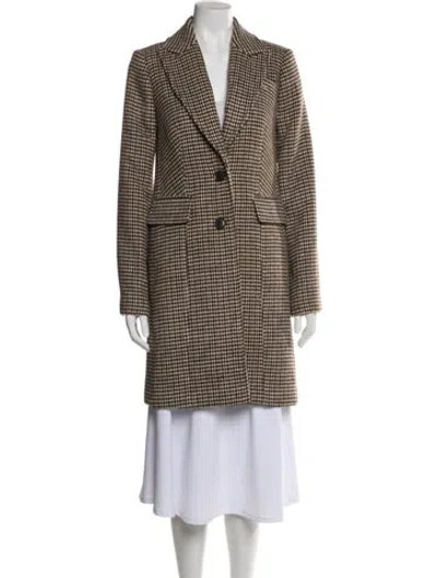 Pre-owned Paige Gamble Plaid Print Peacoat W/ Tags In Multi