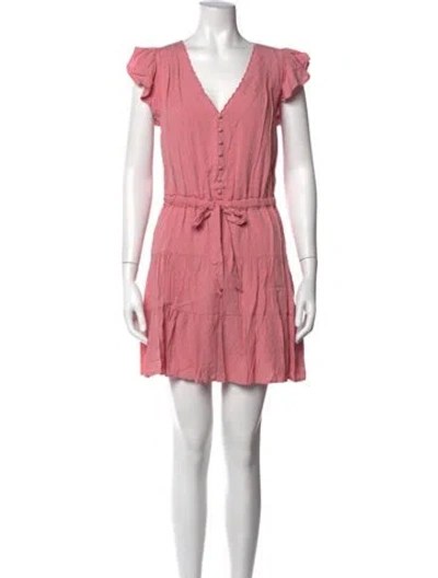 Pre-owned Paige Gamble Printed Mini Dress W/ Tags In Pink