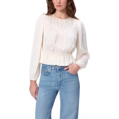 Paige Gansevoort Peplum Top In Neutral