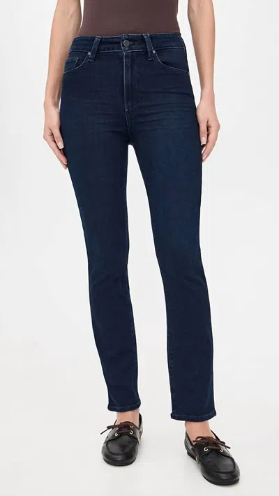 Paige Gemma High Waist Skinny Jeans In Bespoke In Blue