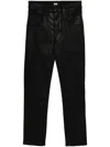 Paige Gem Leather-like Skinny Jeans Clothing In Black