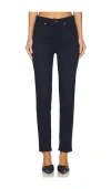 Paige Gemma Skinny Leg Straight Jeans In Enchantress In Black