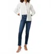 Paige Gemma Stretch Skinny Jeans In Sketchbook In Blue