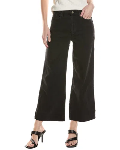 Paige Genesee Crop Raw Hem Nox Jean In Black