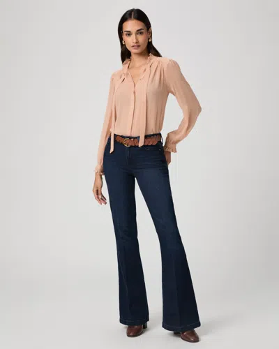 Paige Genevieve 32 Inch Flare Jean In Burgundy