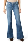 Paige Genevieve High Waist Bootcut Jeans In Blue