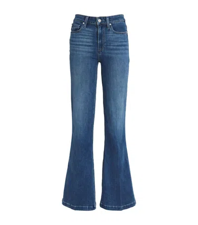 Paige Genevive High-waist Flared Jeans In Ancient