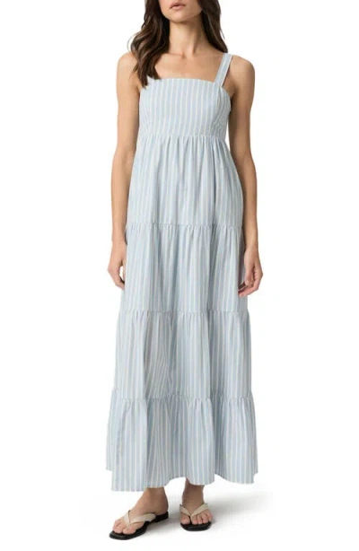 Paige Ginseng Stripe Tiered Cotton Maxi Sundress