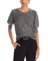 Paige Womens Grey Gladiolus Sequin-knit Jumper In Gray