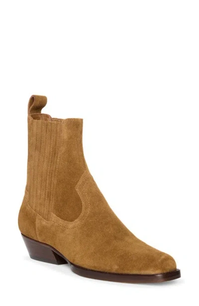 Paige Greta Leather Bootie In Brown