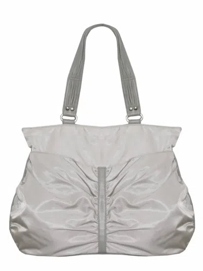 Paige Hamilton Design Women's Ellie Parallel Tote Bag In Silver In White