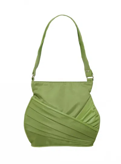 Paige Hamilton Design Women's Suzy Flute Handbag In Lime In Black