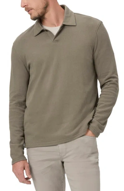 Paige Hammond Long Sleeve Polo In Cedar Forest