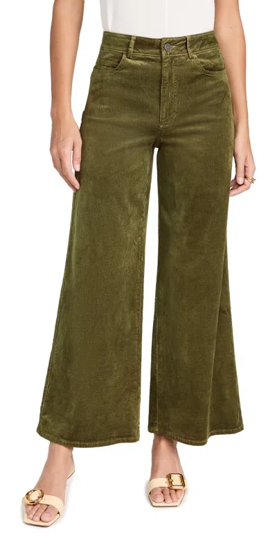Paige Harper Ankle Corduroy Pants In Army
