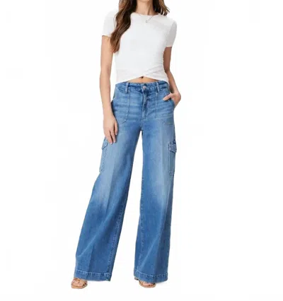 Paige Harper Cargo In Valen Distressed In Blue