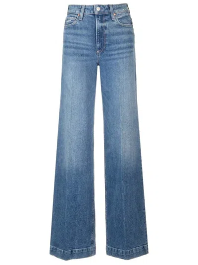 Paige Harper Wide-leg Jeans In Blue