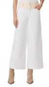 Paige Harper Two-tone Ankle Jeans In Multi