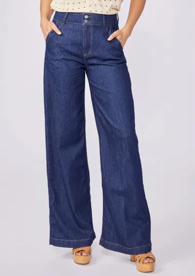 Paige Harper Wide-leg Jeans In Blue