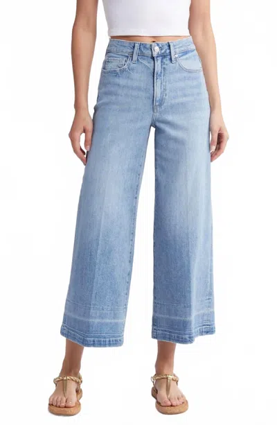 Paige Harper High Waist Ankle Wide Leg Jean In Larissa In Blue