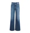 Paige Womens Familia Eco Harper Wide-leg High-rise Stretch-denim Jeans In Blue