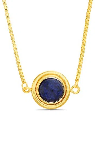 Paige Harper Imitation Stone Pendant Necklace In Multicolored/blue