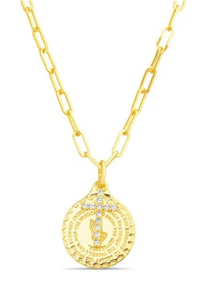 Paige Harper Medallion Necklace In Gold