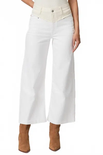 Paige Harper Raw Yoke Jeans In White