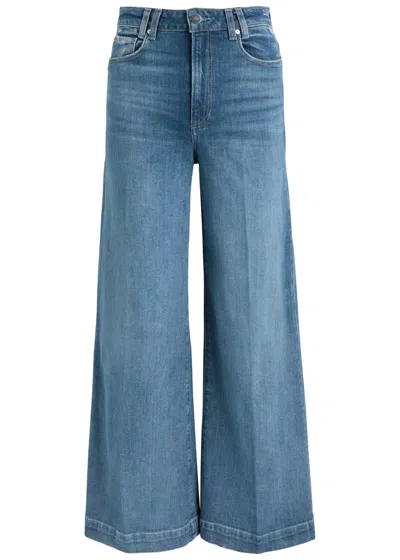 Paige Harper Wide-leg Jeans In Blue