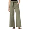 Paige Harper Wide-leg Flutter-waist Pants In Multi