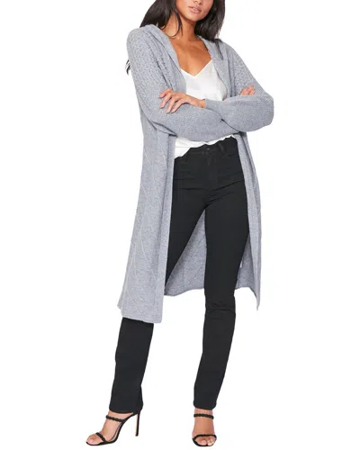 Paige Hazel Wool-blend Sweater Coat In Gray