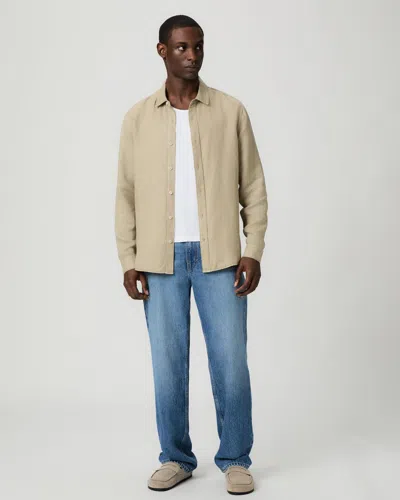 Paige Heritage Doheny 32 Inch Relaxed Straight Jean In Blue